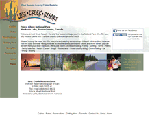 Tablet Screenshot of lostcreekresort.com